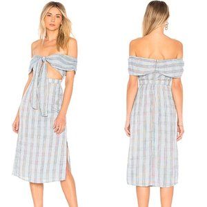 Majorelle Off Shoulder Midi Dress